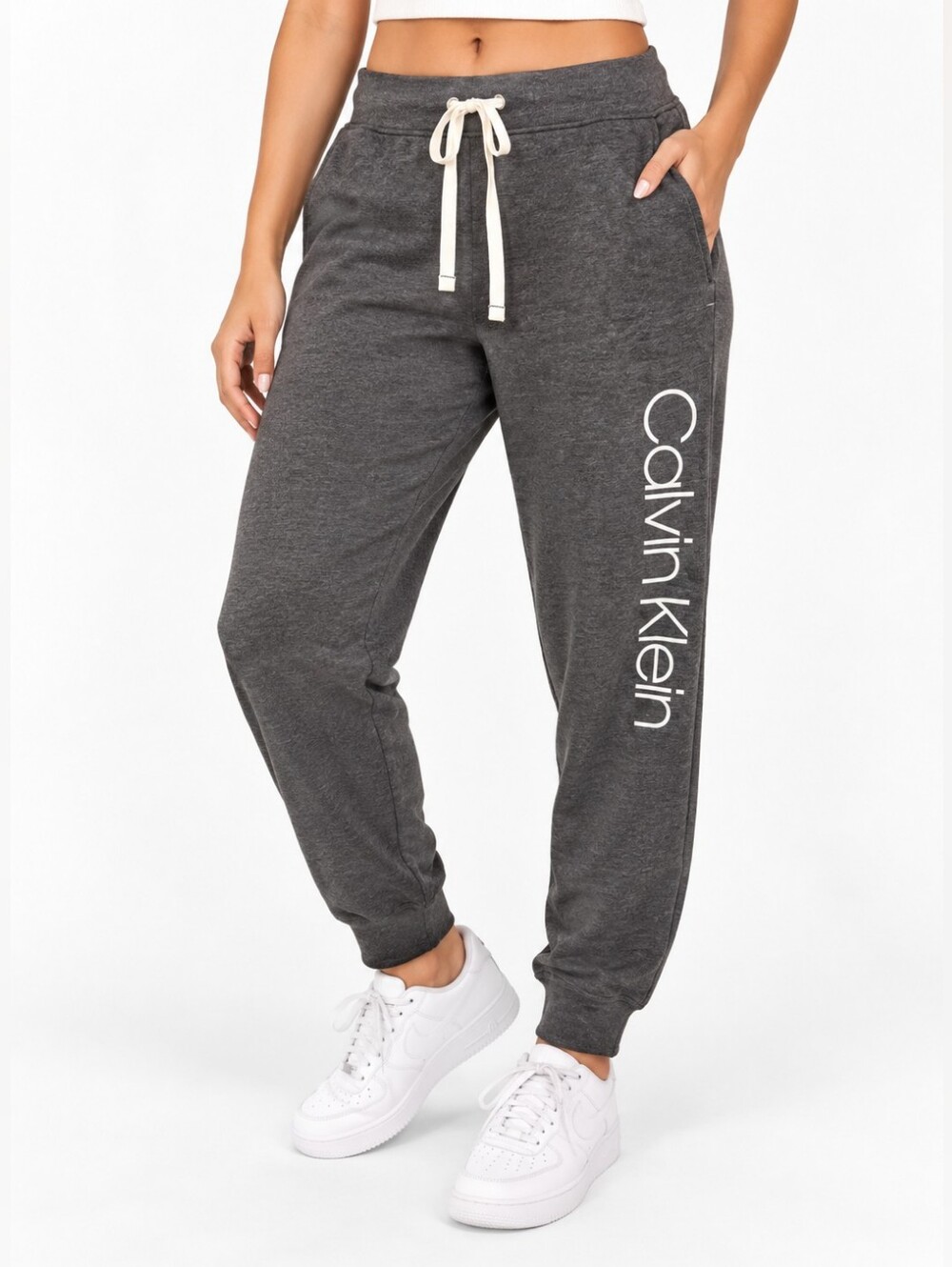 Calvin Klein Sleepwear Gray Logo Jogger Pants Size Large